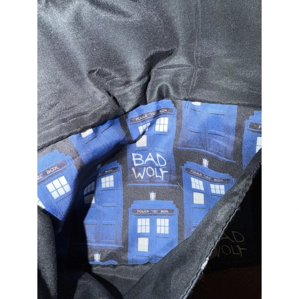 Doctor Who TARDIS Bad Wolf Backpack BBC Licensed 2015 Blue Black